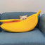 Plush Bed for Cats Winter Things Warm Houses Banana Pet Products Accessory Habitats All Basket Cushions  Puppy Supplies