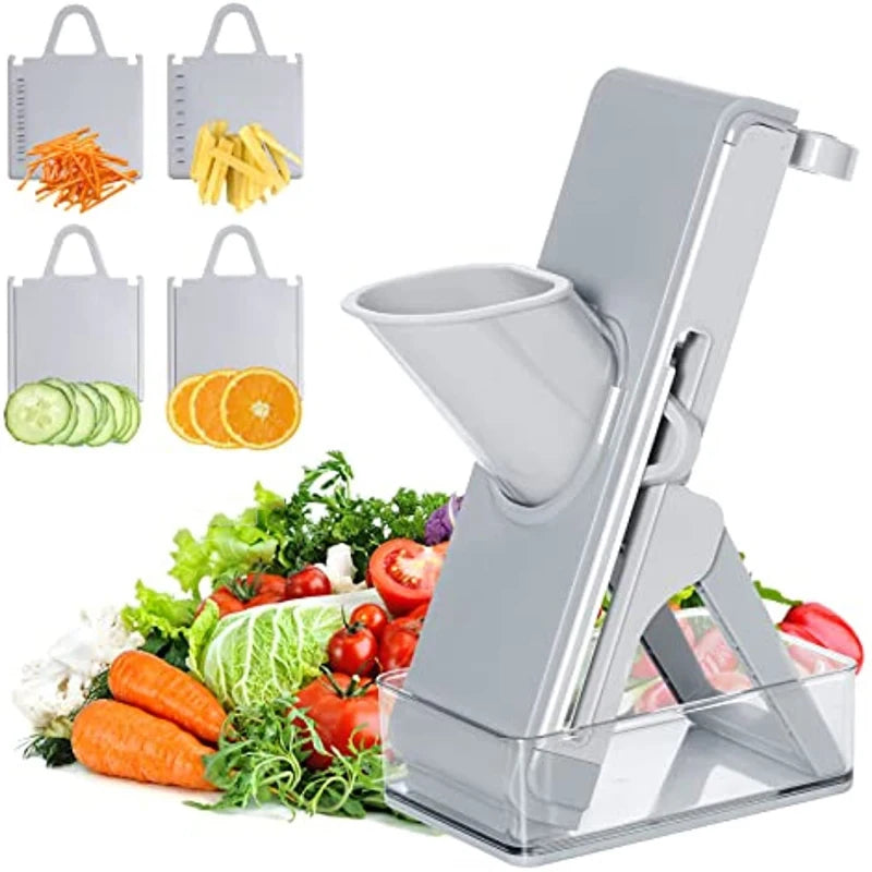 NEW Multifunction Hand Push Manual Cutter Slicer 4 In1 Kitchen Food Vegetable Shred Chopper Potato Carrot Meat Slicers 304