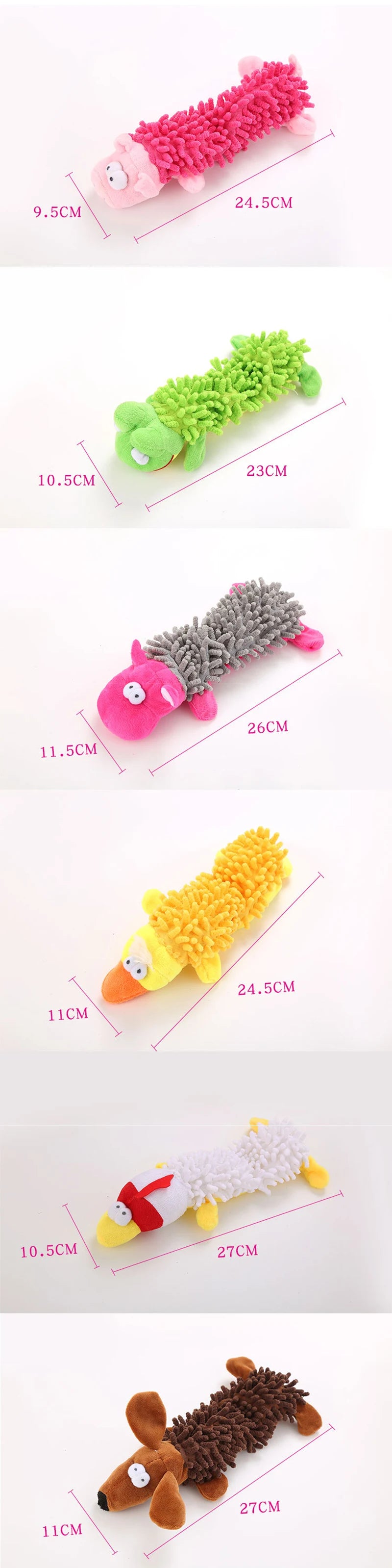 Pet Dog Plush Toy Animal Shape with Squeaky for Small Dogs  Puppy Chew Cleaning Toys  dog toy dog accessories