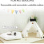 Pet Teepee Tent for Cats and Dogs Portable Removable Washable Dog House Indoor Puppies House with Cushion and Blackboard Cat Bed