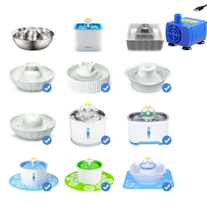 USB Replace Water Pump for Pet Cat Dog Water Fountain Pump Cat Water Dispenser Dog Water Dispenser Fish Tank Submersible Pump