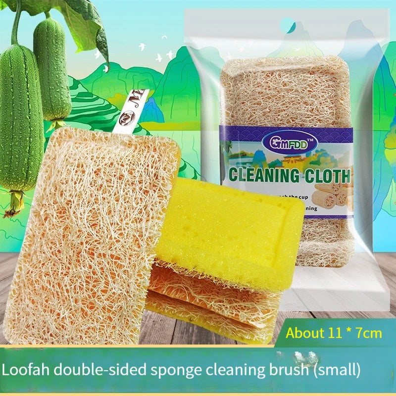 Natural Loofah Sponge Kitchen Sponge Wash Dish Eco-Friendly  Shower Luffa Body Scrubbers Loofa Biodegradable Sponge