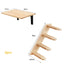 Cat Wall Furniture Wooden and Sisal Climbing Shelves Stairway and Ladder Cat Bridge Scratching Post for Grinding Claws and Rest