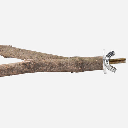1Pc Hamster Branch Perches For Bird Cage 15cm Pet Parrot Raw Wood Fork Tree Branch Stand Rack Toy
