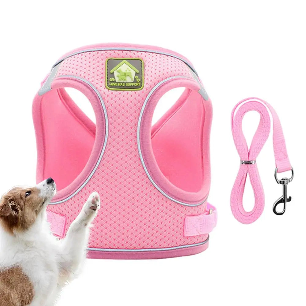 Pet Harness For Small Dogs No Pull Soft Padded Dog Vest For Medium Large Dogs Breathable Reflective Adjustable Soft Mesh Padded