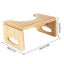 Collapsible Toilet Squat Stool Bamboo Footstool Portable Step For Bathroom Tools Supplies