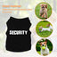 Cotton Dog Shirt for Small Dogs, Boy Summer Clothes, Security Dog Shirt, Male Pet Outfits, Cat Clothing