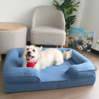 Denim Pet Sofa Kennel Removable Pet Kennel Cat Bed Cat Nest Summer Cool