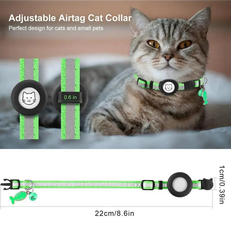 Small Dog Collar Adjustable Dog Collar with Safety Buckle Pet Luminous Collar for Night Walking Pet Nest Wearing for Dogs Cats