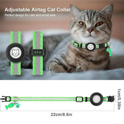 Small Dog Collar Adjustable Dog Collar with Safety Buckle Pet Luminous Collar for Night Walking Pet Nest Wearing for Dogs Cats