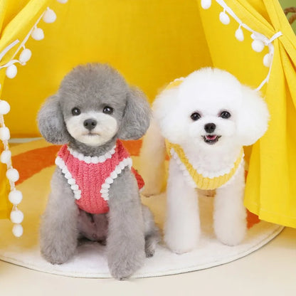 Winter Warm Clothes Cardigan Pet Dog Coat Fleece Jacket Chihuahua Bichon Clothing Puppy Vest Girls Dog Costume for Small Dogs