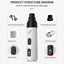 Dog Nail Grinder Pet Claw Nail File USB Charging Paws Cutting Grooming Smoothing Tool Silent Electric Dog Toe Nail File