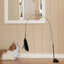 Cat Feather Wand Toy Cat Fishing Pole Toy Cat Teaser Stick With Detachable Feather Suction Cup Toy For Cats Exercise And