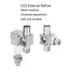 Metal ﻿Aquarium CO2 External atomizer, with bubble counter atomizer, super diffuser outside the fish tank, for aquatic plants