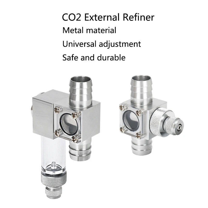 Metal ﻿Aquarium CO2 External atomizer, with bubble counter atomizer, super diffuser outside the fish tank, for aquatic plants