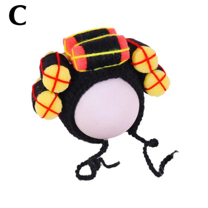 Cute Creative Pet Headdress Halloween Atmosphere Sense Wig Funny Pet Hat Pet Fashion Fun Curly Hair Photo Styling Headband Pet T