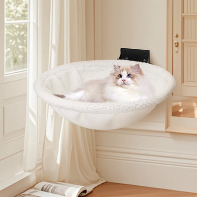 20KG Cat Hammock Hanging Bed For Cat Foldable Wall Mounted Thickened Soft Comfort Warm Nest For Winter Cat Sleeping Leisure Time