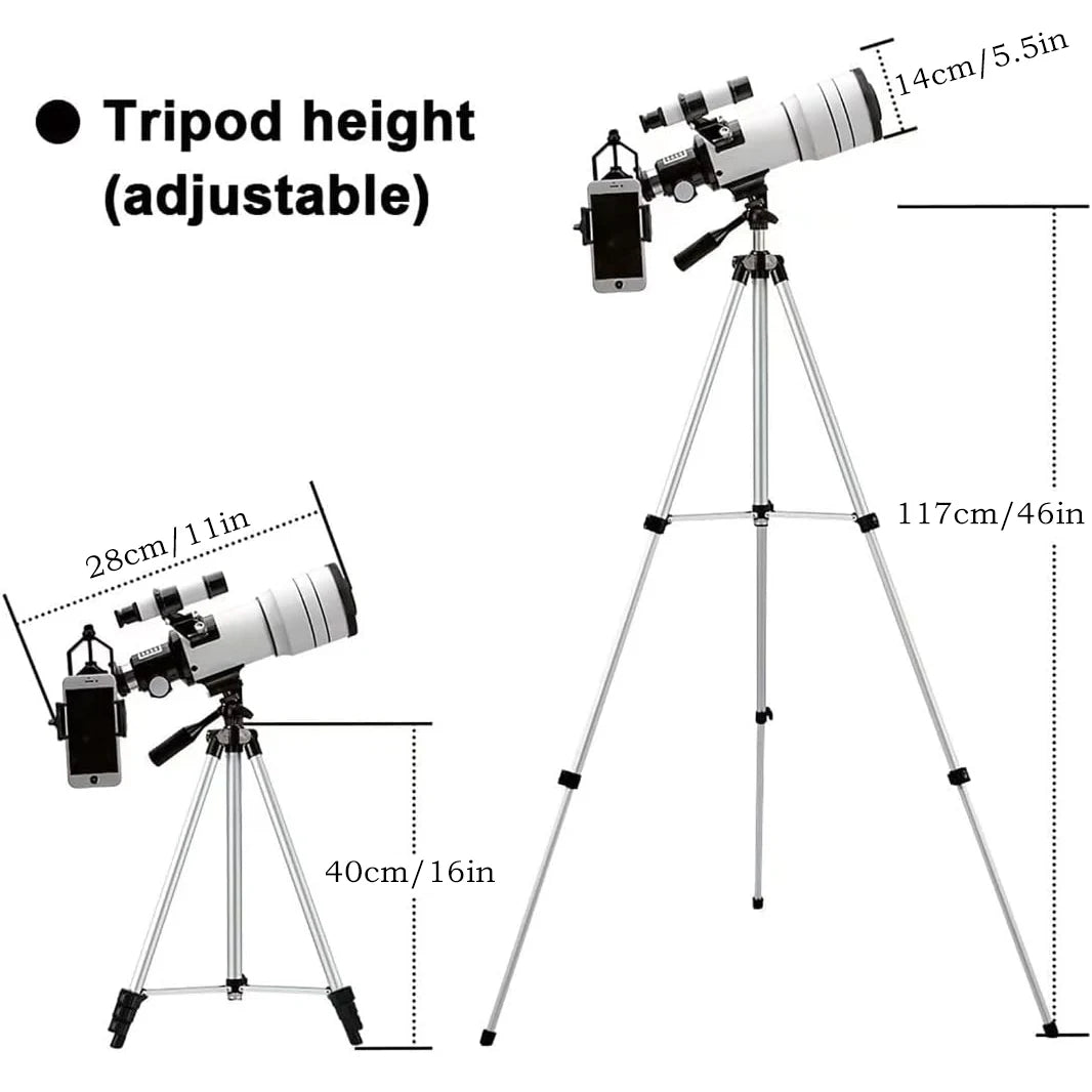 F30070 Professional Astronomical Telescope High Magnification Bak4 Prism HD For Moon Watching Stargazing Bird Watching
