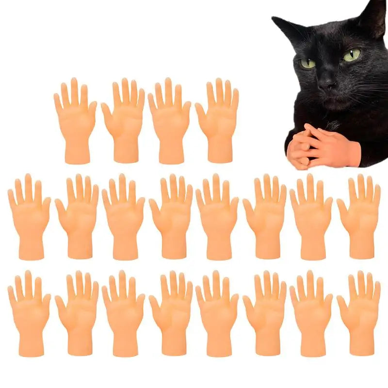 Mini Hand Toy 10 Pairs Tiny Toys Finger Funny Shape Mini Finger Puppets For Taking Photos Massaging Cats Cat Cosplay
