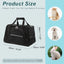 UXCELL Pet Carrier Puppy Carrier Dog Bags for Small Cats Dogs Puppies Up to 13 Lbs Black 600D Oxford Cloth Pet Carriers