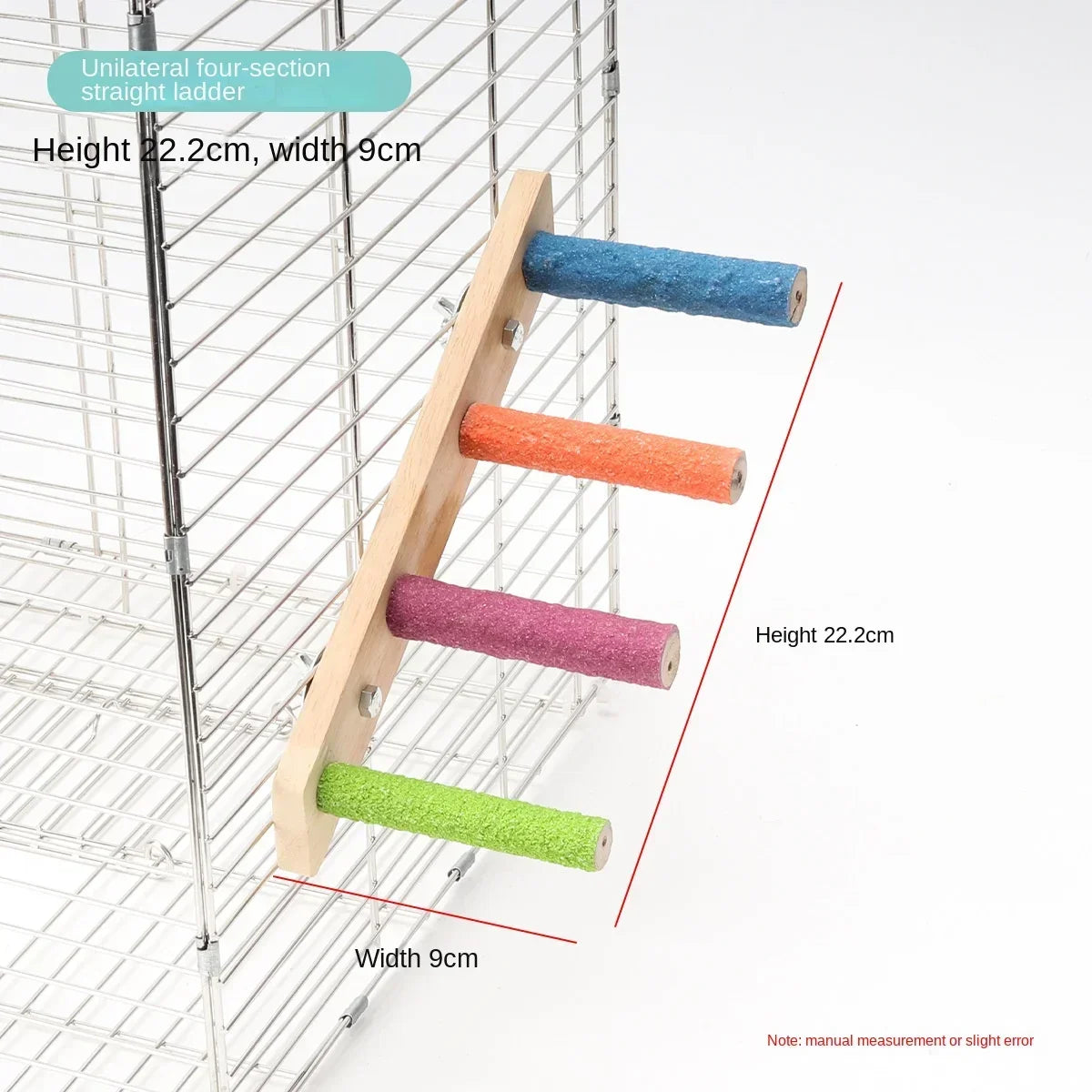 Escalera interactiva para escalada de aves, juguete para mascotas, garras y dientes, accesorios para pájaros, 4/6/8 escalones