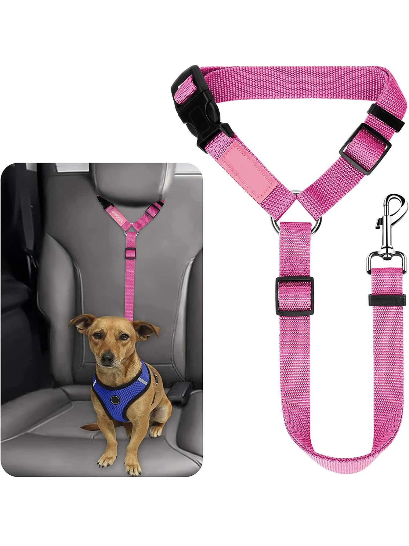 Ring Dog Car Seat Belt Durable Nylon Dog Seat Belt For Small Large Dogs Adjustable Lead Puppy Travel Car Safety Rope