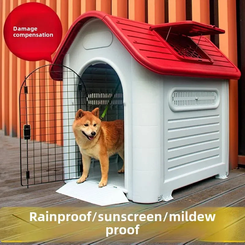 Dog house, outdoor nest, four-season universal room, summer sun protection, large dog house, cage cat nest, villa manufacturer w