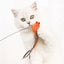 Simulated Bird Cat Toys Upgraded Epoxy Sucker Steel Wire Long Rod Feather Cat Teasing Stick Cat Self Hi No Harmful Ingredients
