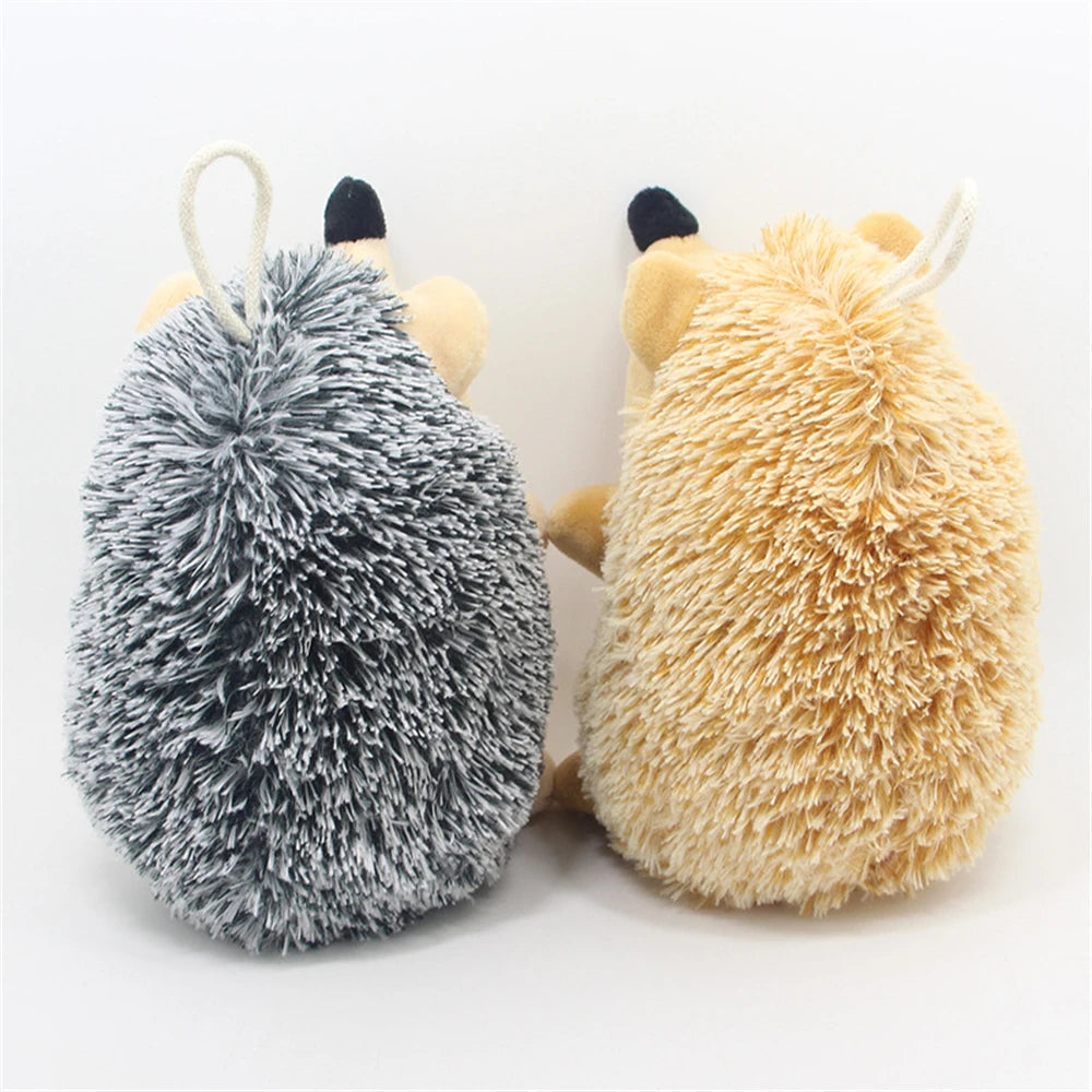 Dog Chew Squeaky Toy Lovely Cartoon Hedgehog Shaped Plush Stuffed Animals Toy Pet Puppy Interactive Training Molar Biting Toys