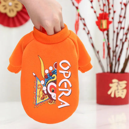2023 New Dog Clothes Winter Warm Dog Clothes Christmas Tree Elk Dog Coat Puppy Clothing Hoodies For Small Dogs Yorkshire Outfit