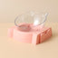 Pet Cat Food Bowl Automatic Feeder All-in-One Splice Dog Cat Food Bowl and Drinking Fountain Drinking Raised Standing Dish Bowl