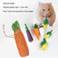 Natural Paper Rope Rabbit Puzzle Toy Grass Weaving Radish Carrot Shape Pet Accessories Guinea Pig Chinchillas Small Animals Toys