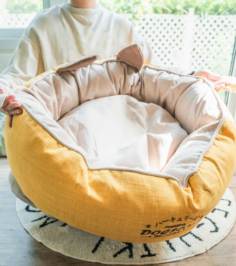 nk0 rabbit ear kennel keeps warm in winter removable and washable teddy cat litter pet dog supplies thermal supplies pet litter