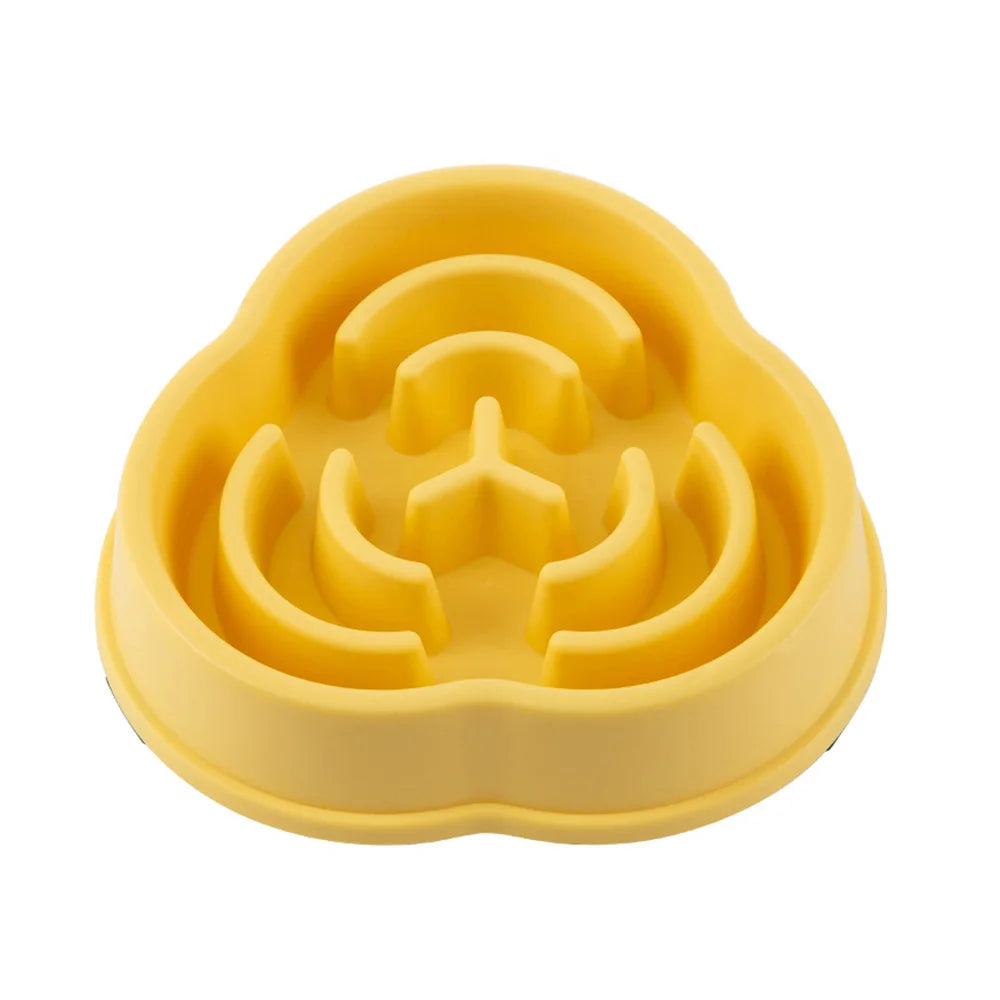 Slow Feeder Dog Bowls Slow Eating Pet Bowls Puzzle Anti-Gulping Interactive Bloat Durable Preventing Choking Healthy Dogs Bowl