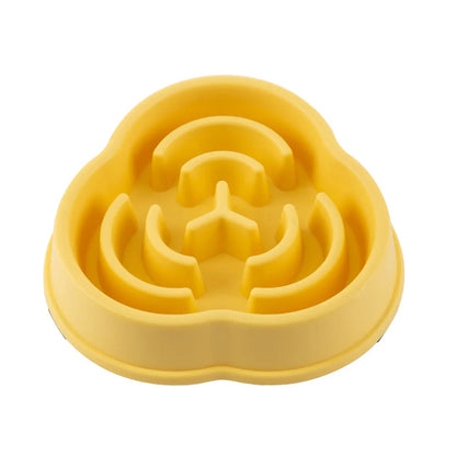 Slow Feeder Dog Bowls Slow Eating Pet Bowls Puzzle Anti-Gulping Interactive Bloat Durable Preventing Choking Healthy Dogs Bowl