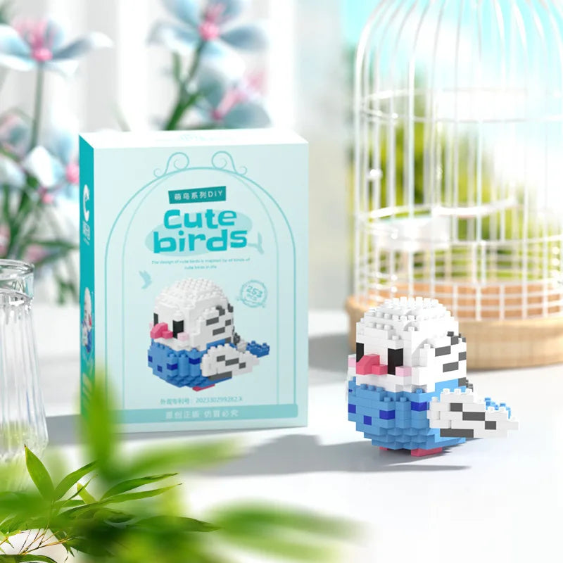 Moe Bird series building block toys assembly, table ornaments, children's educational toys, suitable for boys and girls Christma