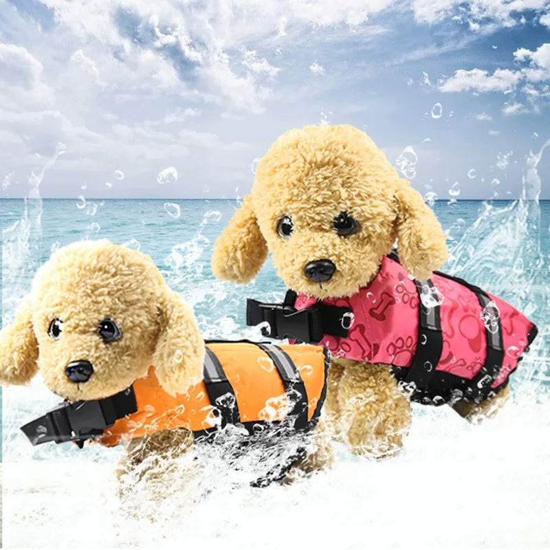 Pet Dog Life Vest Summer Reflective Life Jacket Dog Safety Clothes summer of swimming suit for outing of Pet Dog Life Vest