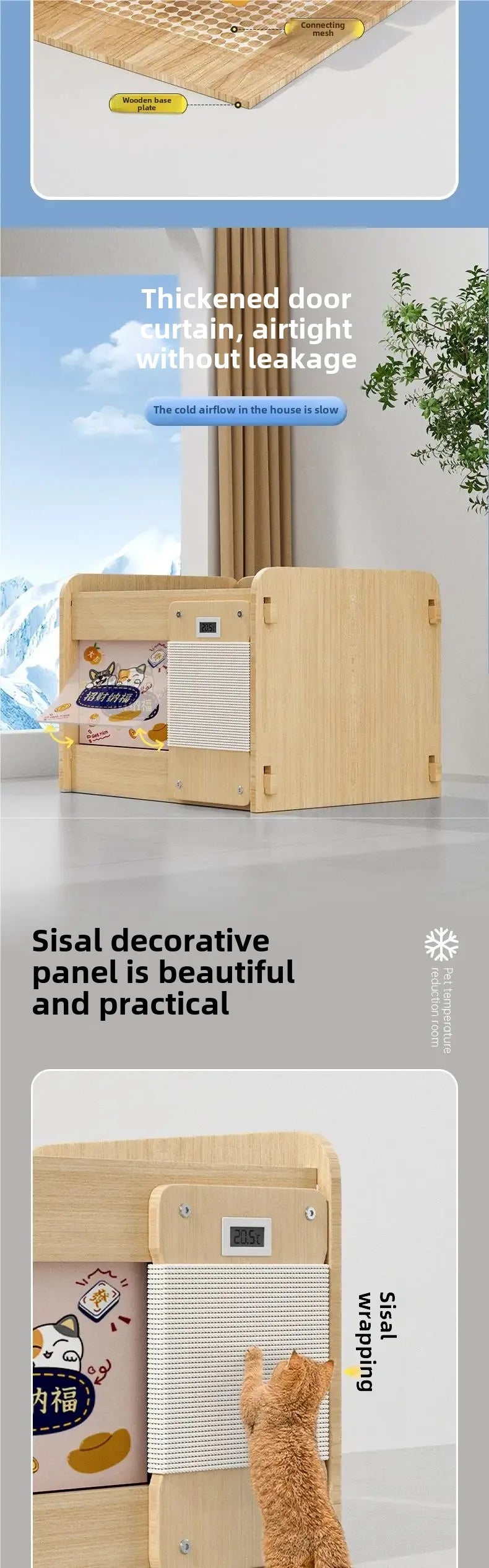 Dogs, Cats, Pets, Air-conditioned Houses, Summer Cooling Artifacts, Cat Nests, Kennels, Ice Nests, All-season Summer Igloos