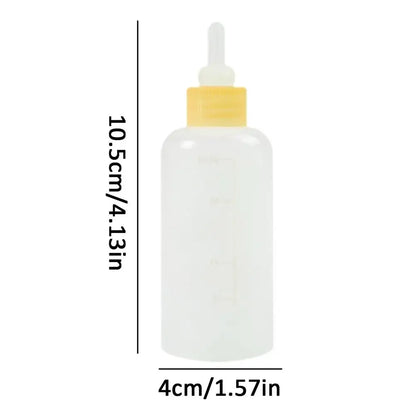 7pcs Puppy Nursing Bottle Kit Feeder Bottle Set for Small Dogs Replacement Feeding Nipples Cleaning Brushes for Puppies Kittens