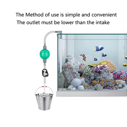 Aquarium Fish Tank Water Changer Air Pump Cleaning Tools Aquarium Gravel Cleaner Vacuum Siphon Pump with Filter Nozzle New