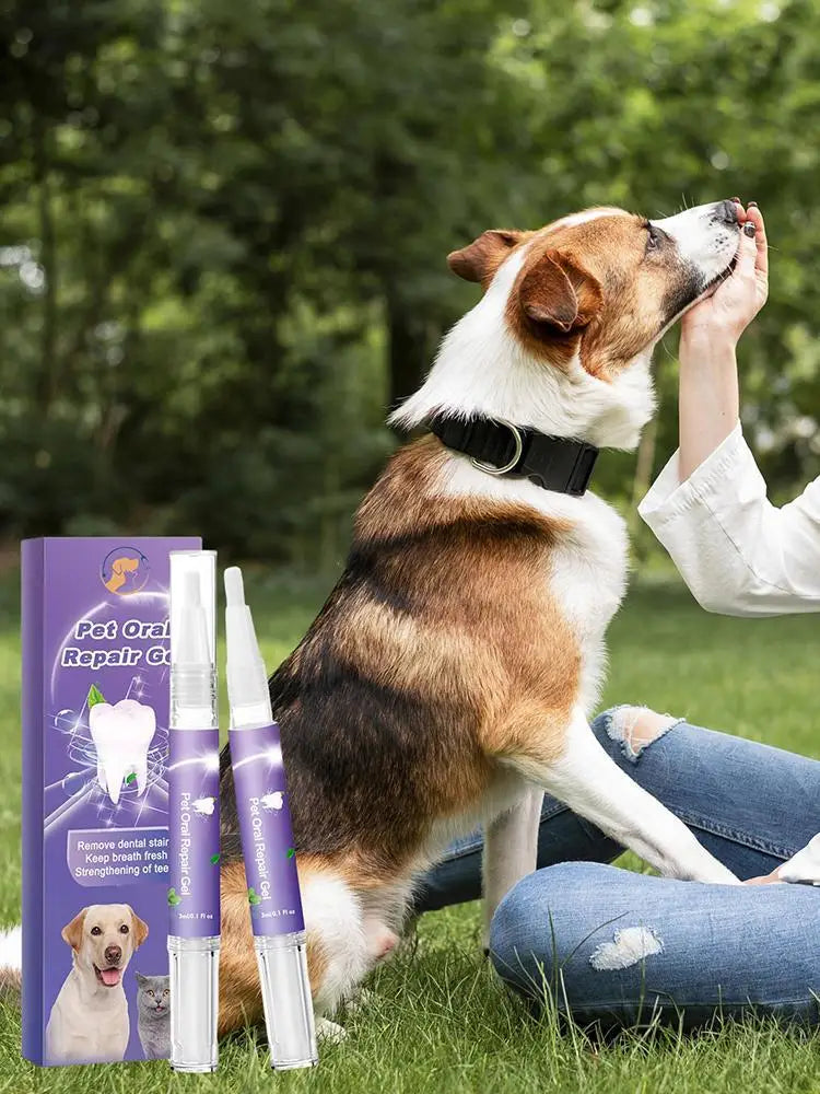 Pet Oral Gel Pet Oral Repair Gel Cleaning Dog Cat Teeth Natural Teeth Cleaning Tools Dental Stain Cleaning Pen Care Cleaner