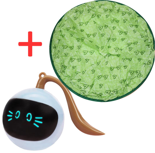 Automatic Funny Cat Toys Electric Motion Undercover Moving Bouncing Rolling Ball Interactive Toy For Indoor Cat Kitty Pet Toy