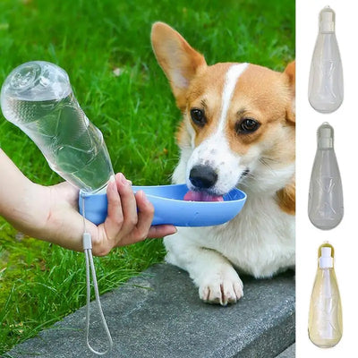 450ml Dog Water Bottle Dispenser Water Bottle Containers for Dogs Puppy Water Leak Proof Drinking Dispenser for Hiking Outdoor