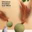 Pet Cat Mint Toy Edible Cat Mint Ball Cat Mint Cat Family Chase Game Toy Product Cleaning Teeth Cat Mint Ball