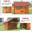 Outdoor Solid Wood Labrador Kennel Waterproof Small Medium Large Dog Cage Golden Retriever Teddy Kennel
