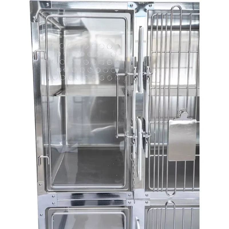 dog cat cage bank veterinary modular cage banks