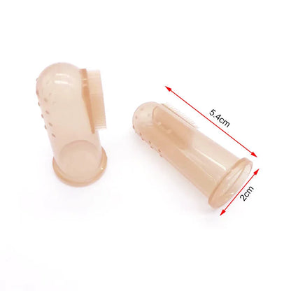 1Pcs Dog Pet Finger Toothbrush Dog Toys Environmental Protection Silicone Glove For Dogs Cats Teeth Cleaning Pet Accessories