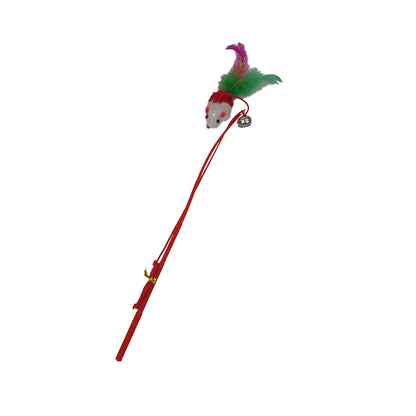 Cat Toy Cat Teaser Sticks Fishing Rod Mouse Funny Cat Stick Bell Funny Cat Toy Cat Interactive Cat Cat Supplies