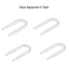 1PCS Durable U Shaped Glass Tube Aquarium CO2 Diffuser Check Valve Fish Tank Tube 3 Sizes U Tube 10mm 15mm 20mm