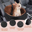UXCELL Fashion Dog Car Seat Casual Solid Dog Beds Mats for Small Medium Dog Removable Safe Comfortable Travel Dog Supplies
